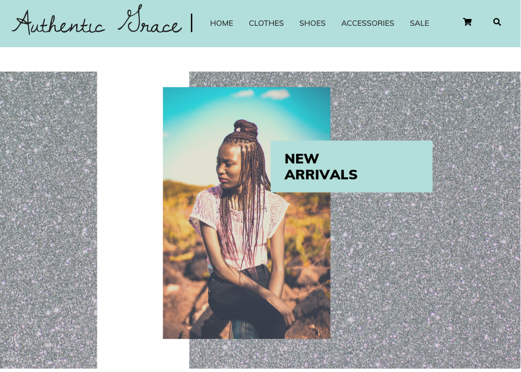 Screenshot of Authentic Grace Website